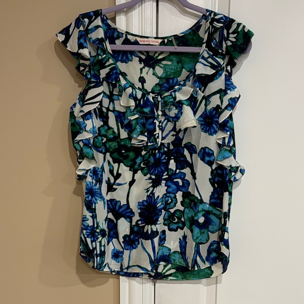 100% Silk Rebecca Taylor Blouse. Size 10(M)